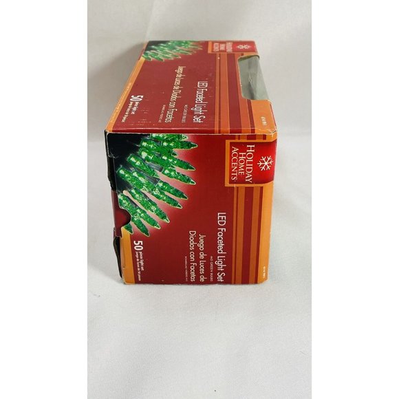 Home Accents Christmas Holiday 50 Green M5 LED Light String Faceted Crystal 2006 - Picture 11 of 11